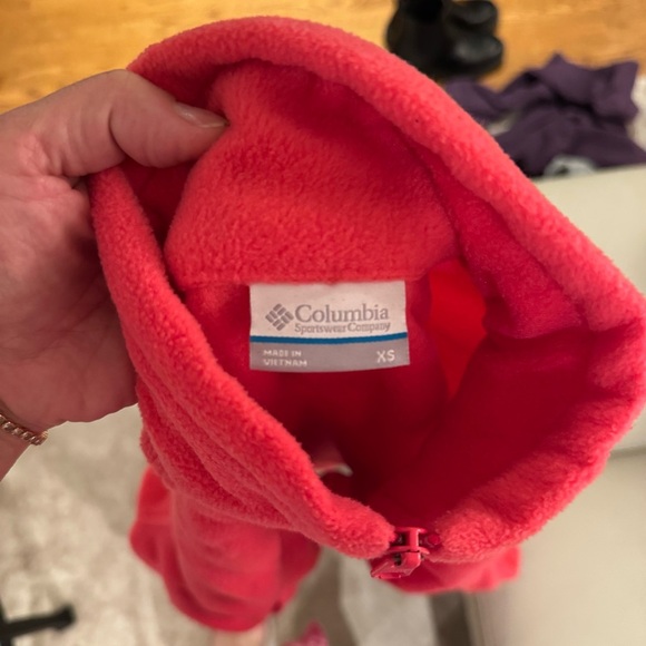 Columbia Bright Pink Fleece Jacket women’s XSmall - Picture 3 of 7